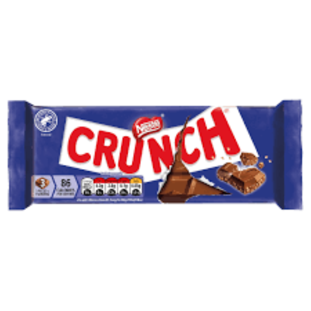 NESTLE CRUNCH MILK CHOCOLATE BAR 100G